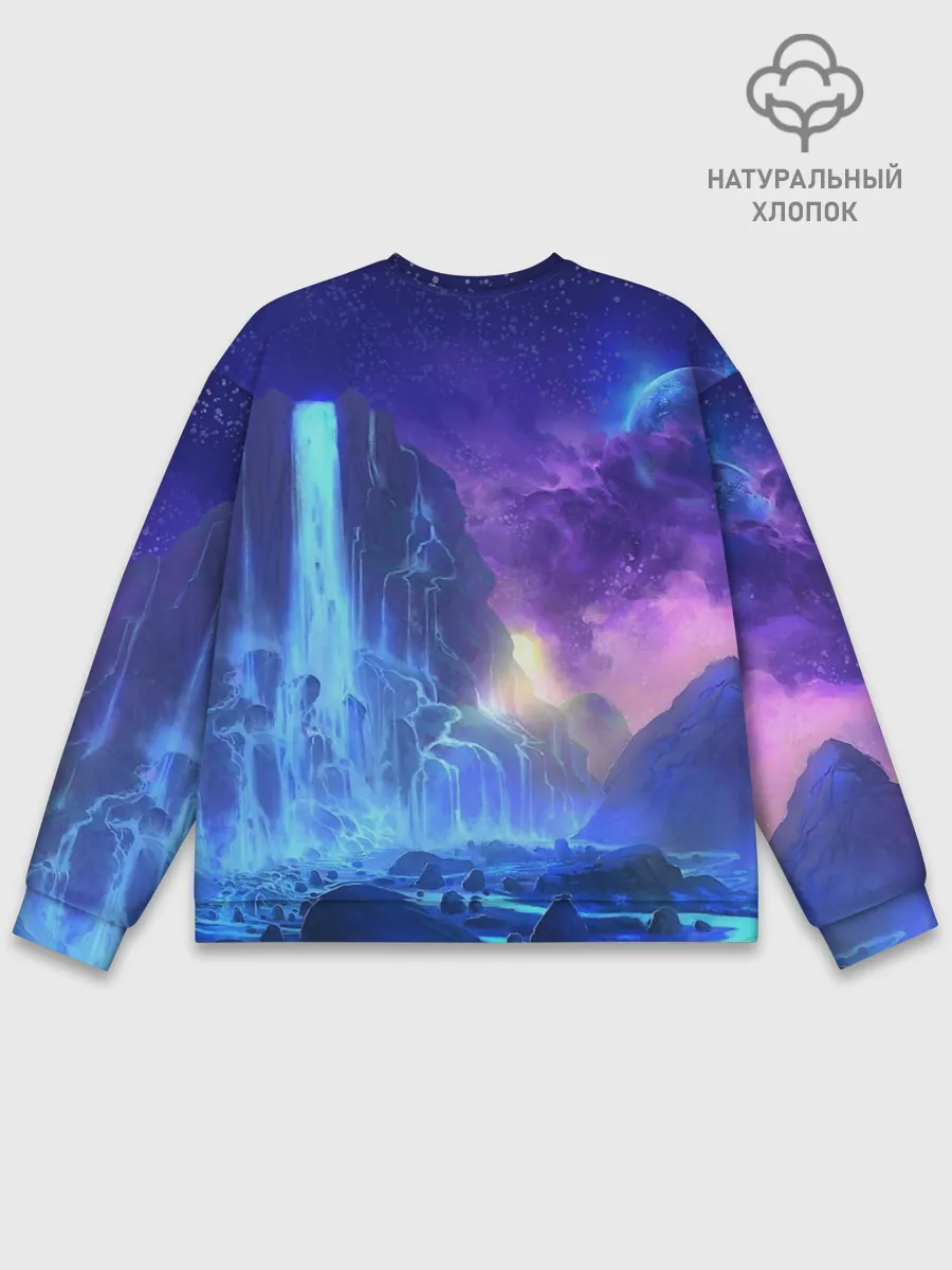 Мужской свитшот базовый / Водопад Фейри Тейл