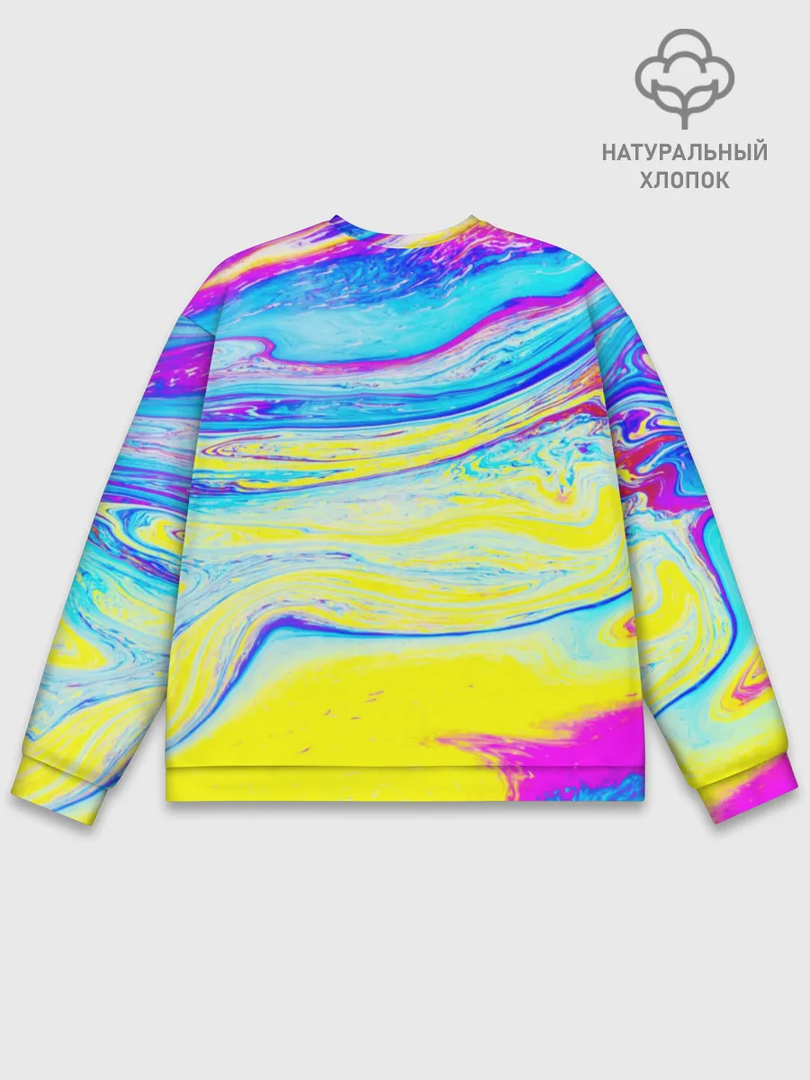 Мужской свитшот базовый / Разводы красок