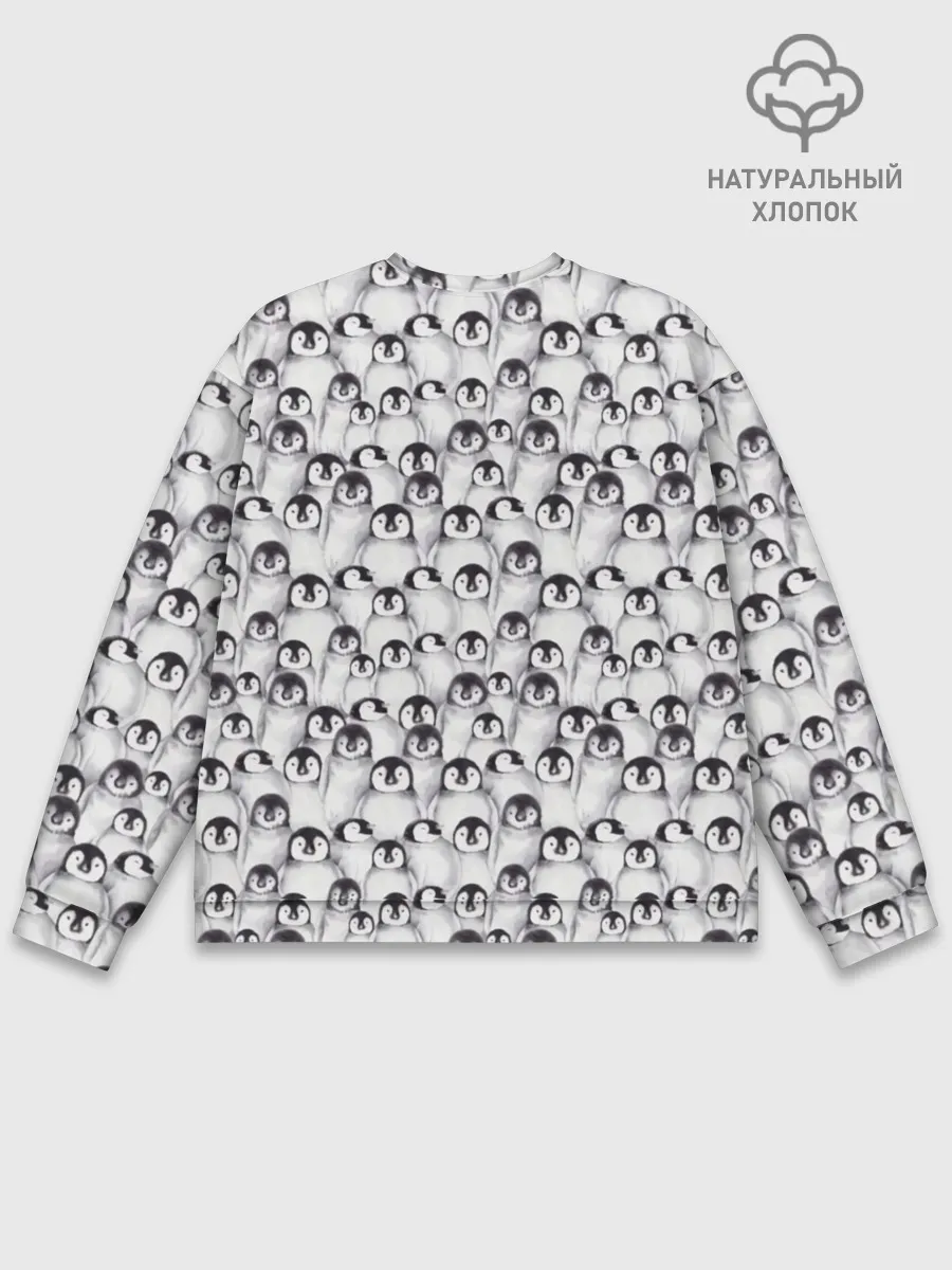 Мужской свитшот базовый / Пингвинчики