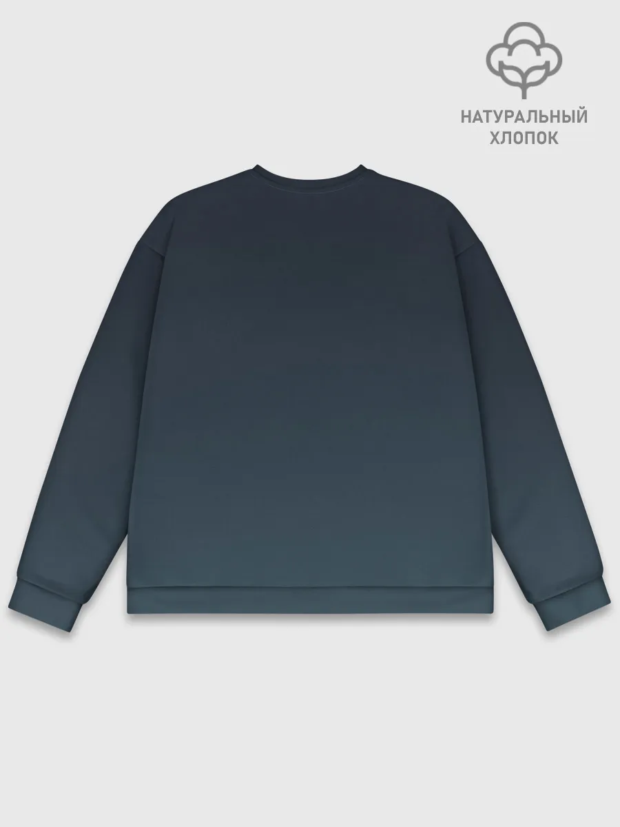 Мужской свитшот базовый / Маленький принц с лисой