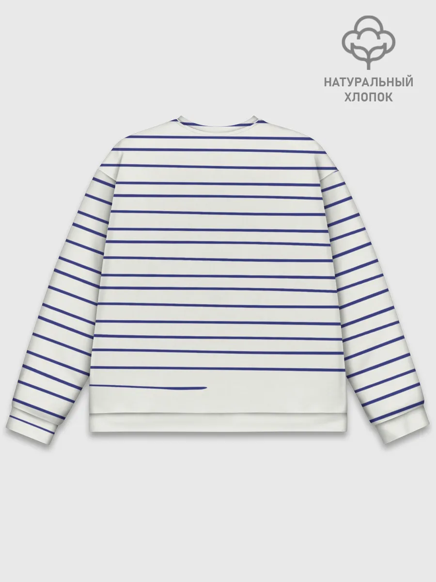 Мужской свитшот базовый / Муми-тролль рисует полосы