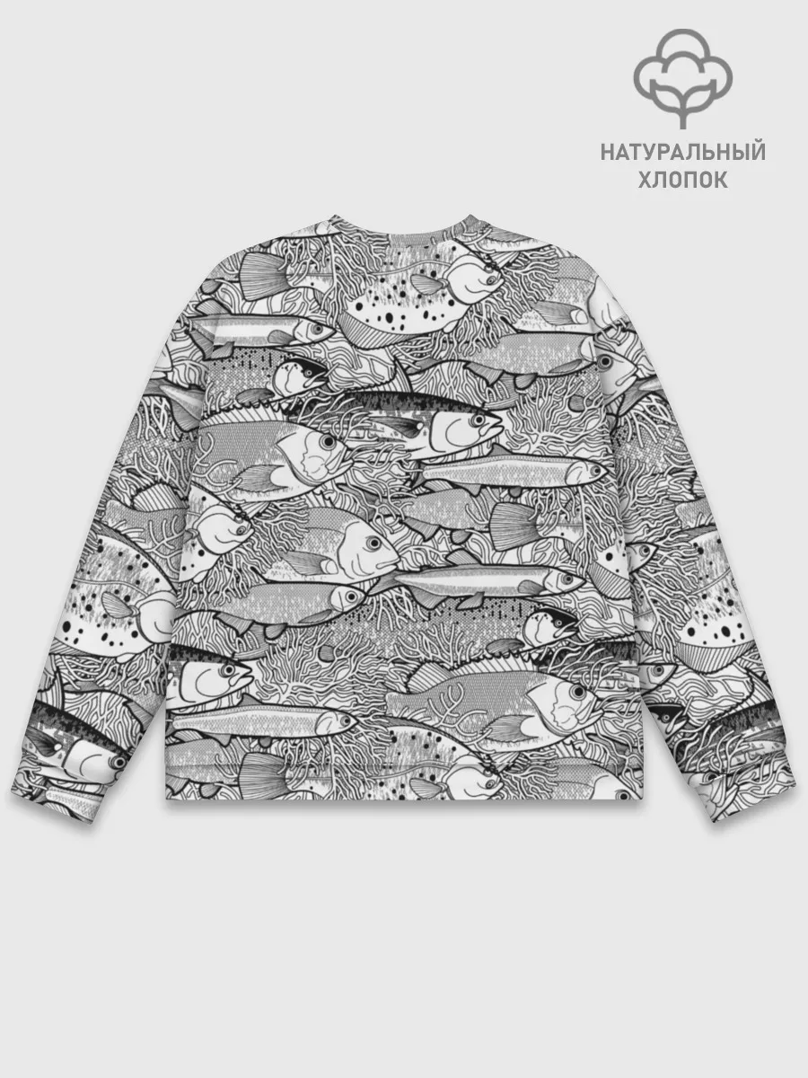 Мужской свитшот базовый / Рыбы