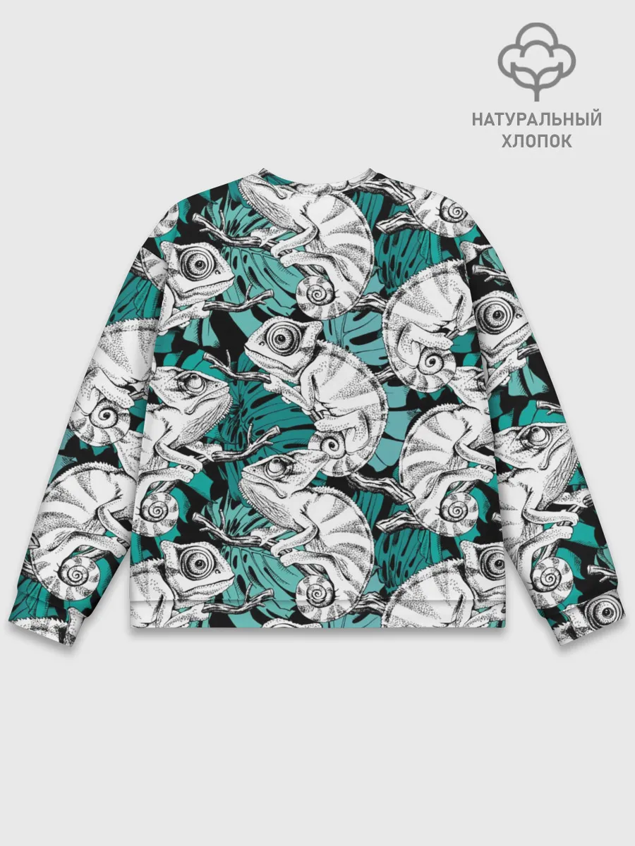 Мужской свитшот базовый / Хамелеоны