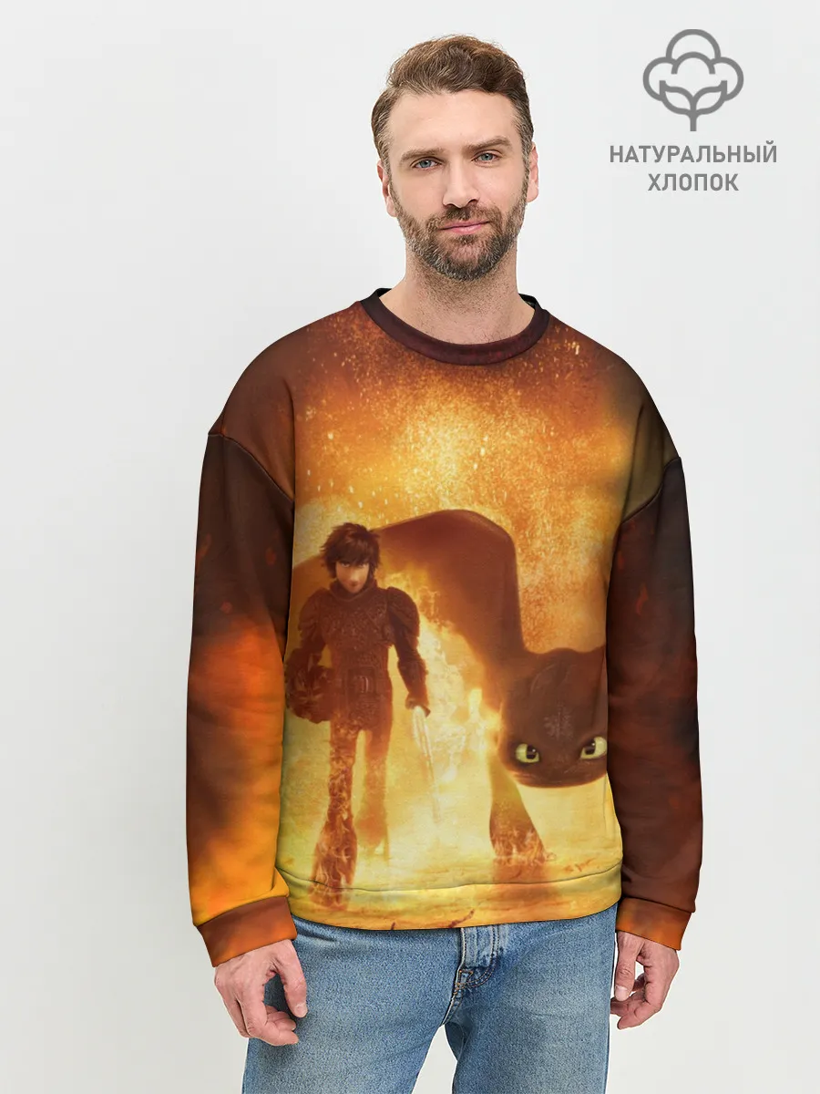 Мужской свитшот базовый / Как приручить дракона
