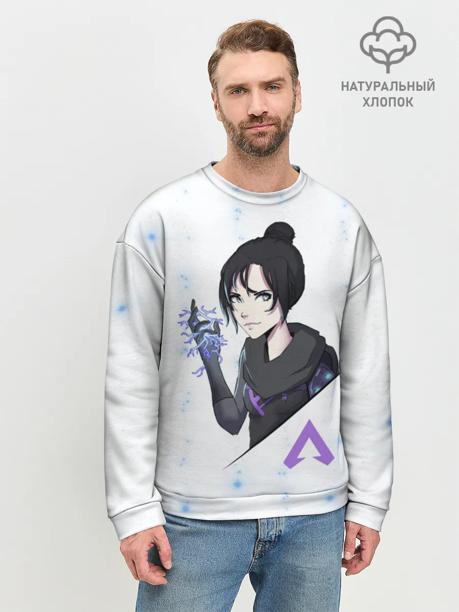 Мужской свитшот базовый / Apex Legends - Wraith