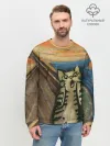 Мужской свитшот базовый / Крик котика