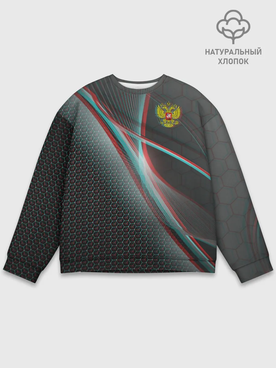 Мужской свитшот базовый / RUSSIA.