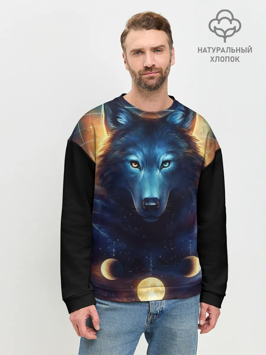 Мужской свитшот базовый / волк