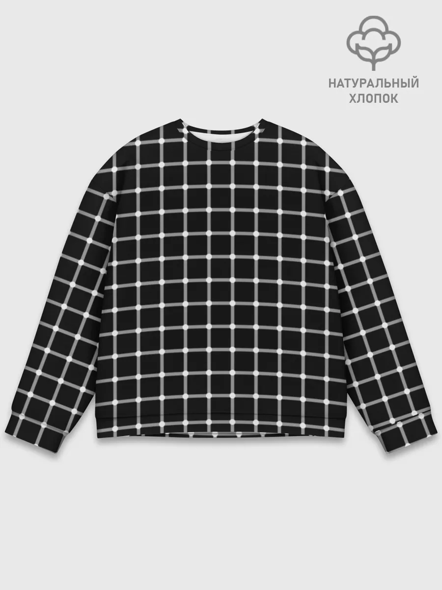 Мужской свитшот базовый / Неуловимые серый точки