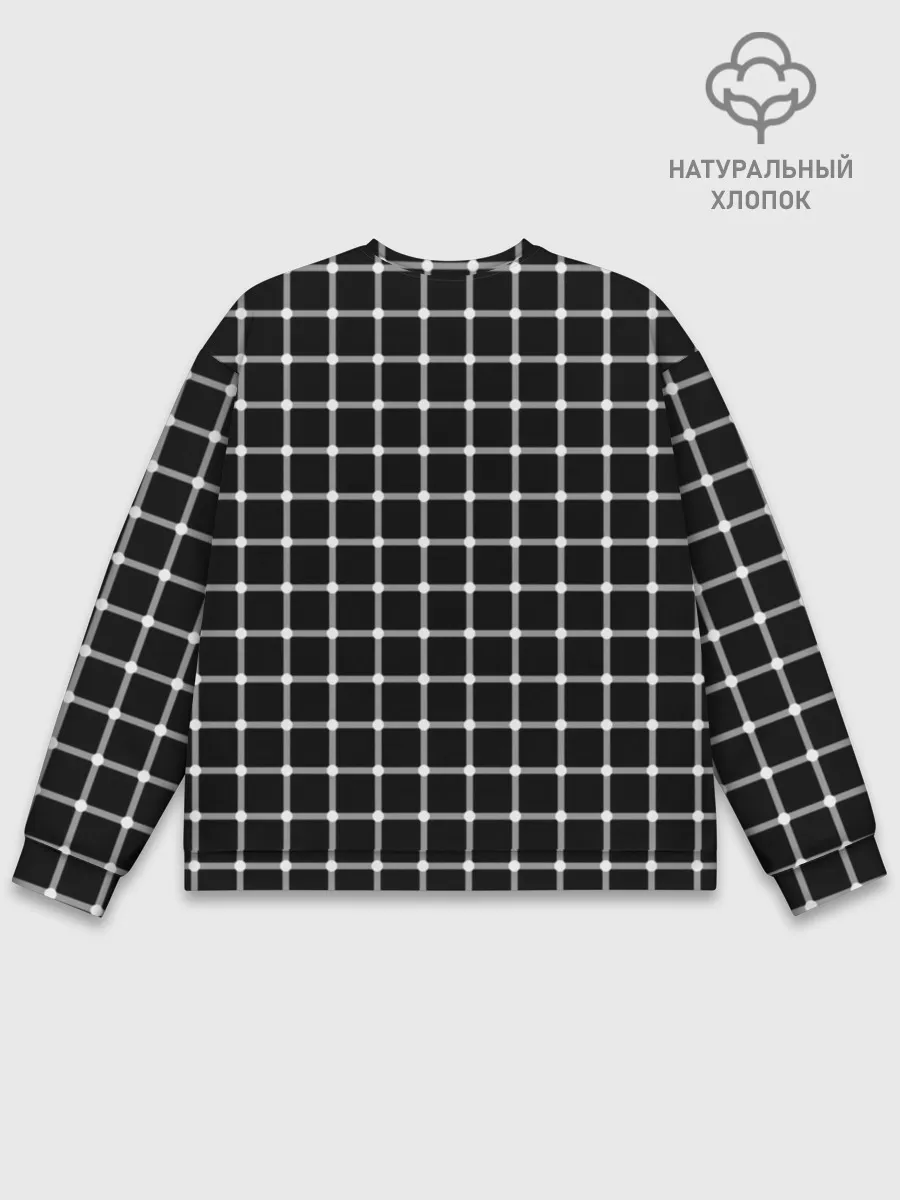 Мужской свитшот базовый / Неуловимые серый точки