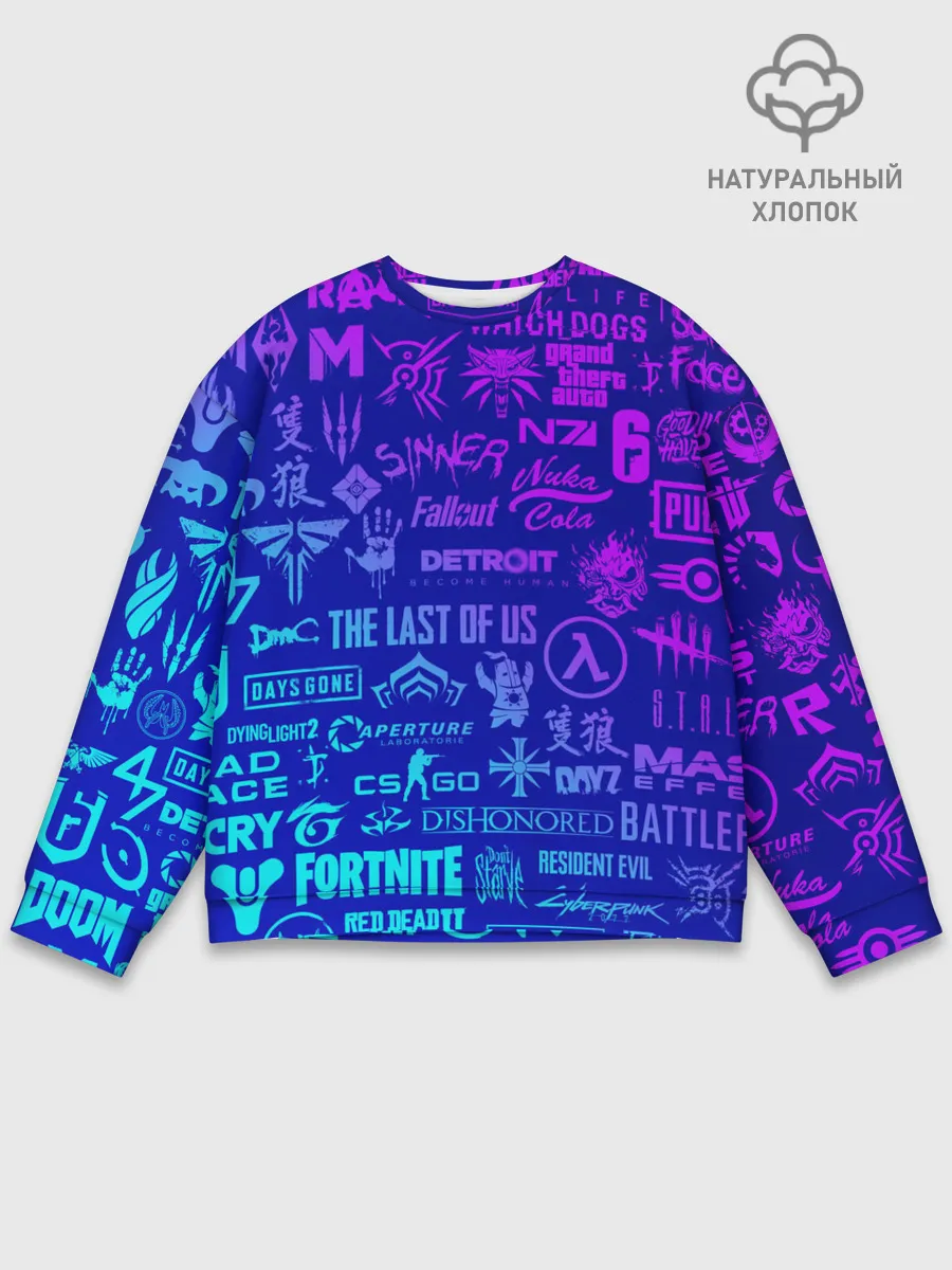 Мужской свитшот базовый / ЛОГОТИПЫ ИГР