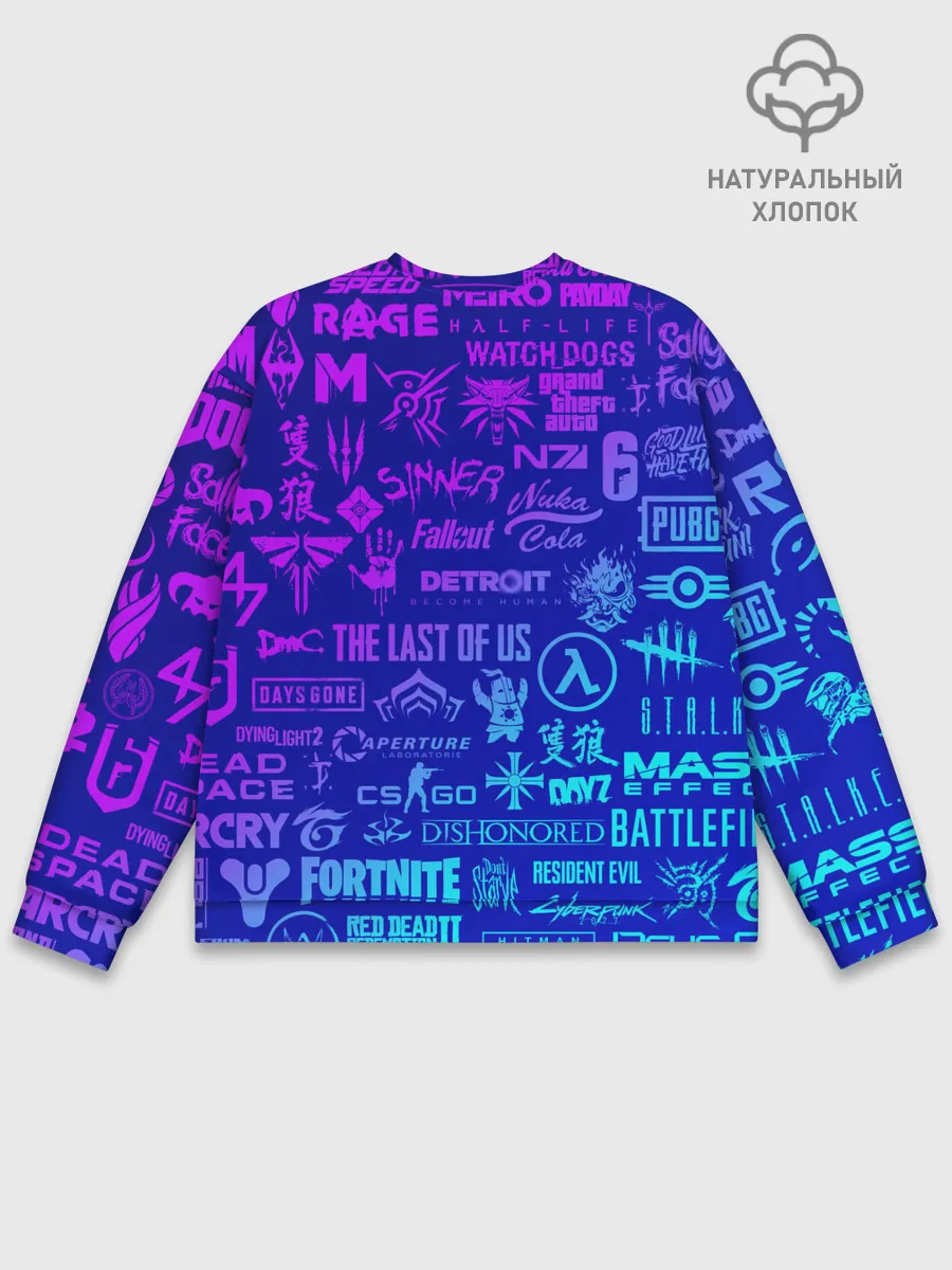 Мужской свитшот базовый / ЛОГОТИПЫ ИГР
