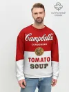 Мужской свитшот базовый / Банка с супом Кэмпбелл