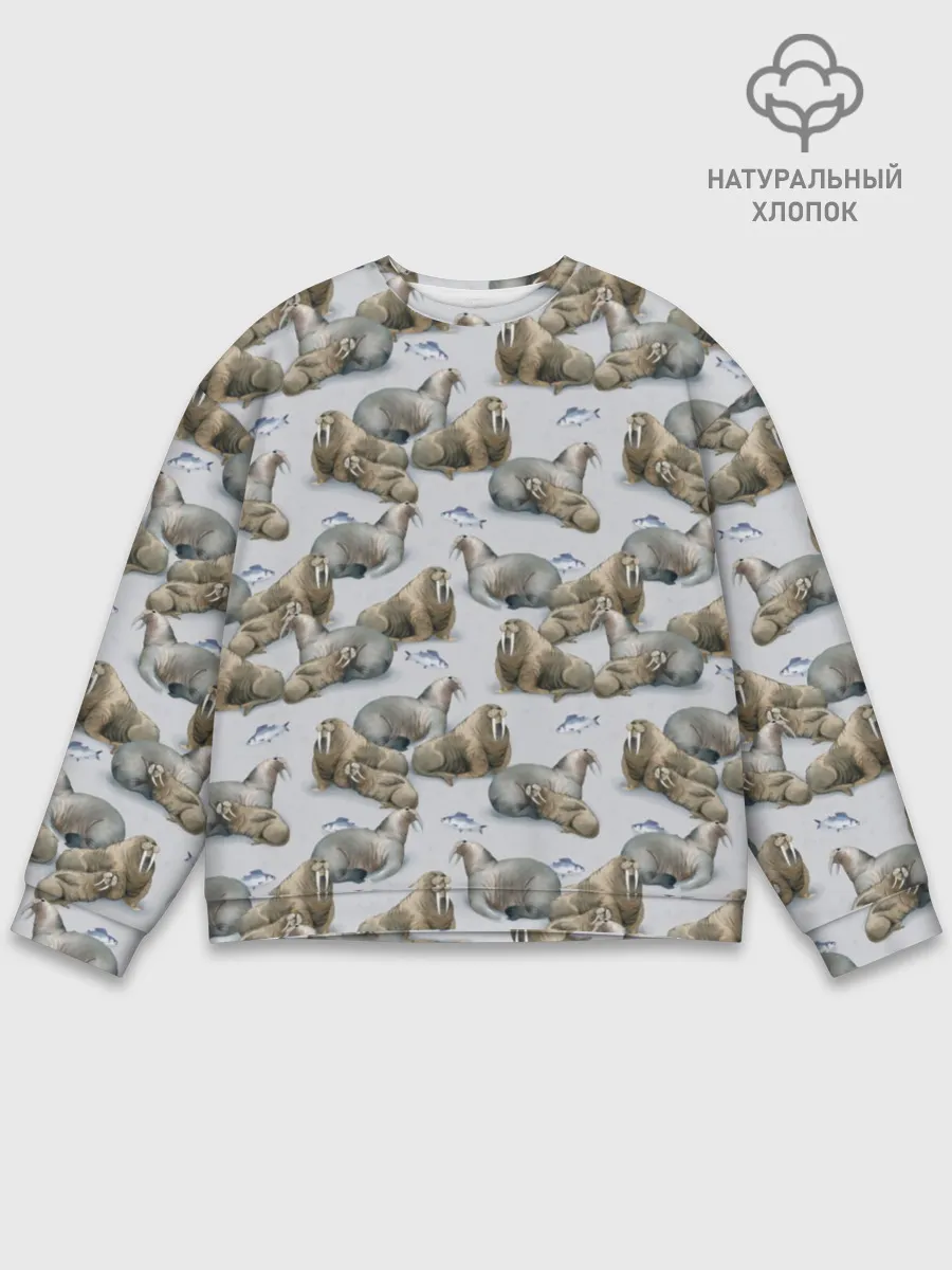 Мужской свитшот базовый / Моржи