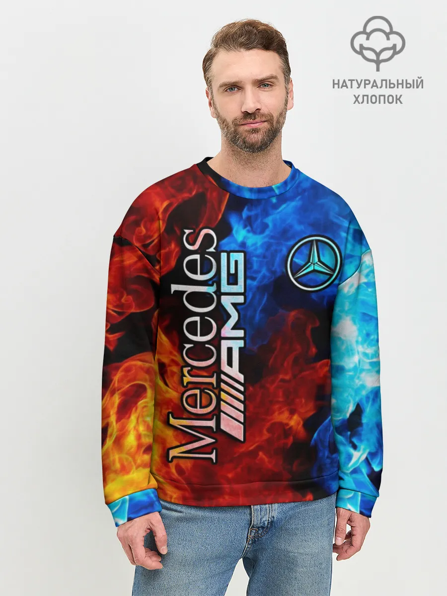 Мужской свитшот базовый / Mercedes