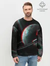 Мужской свитшот базовый / Cosmos Glitch