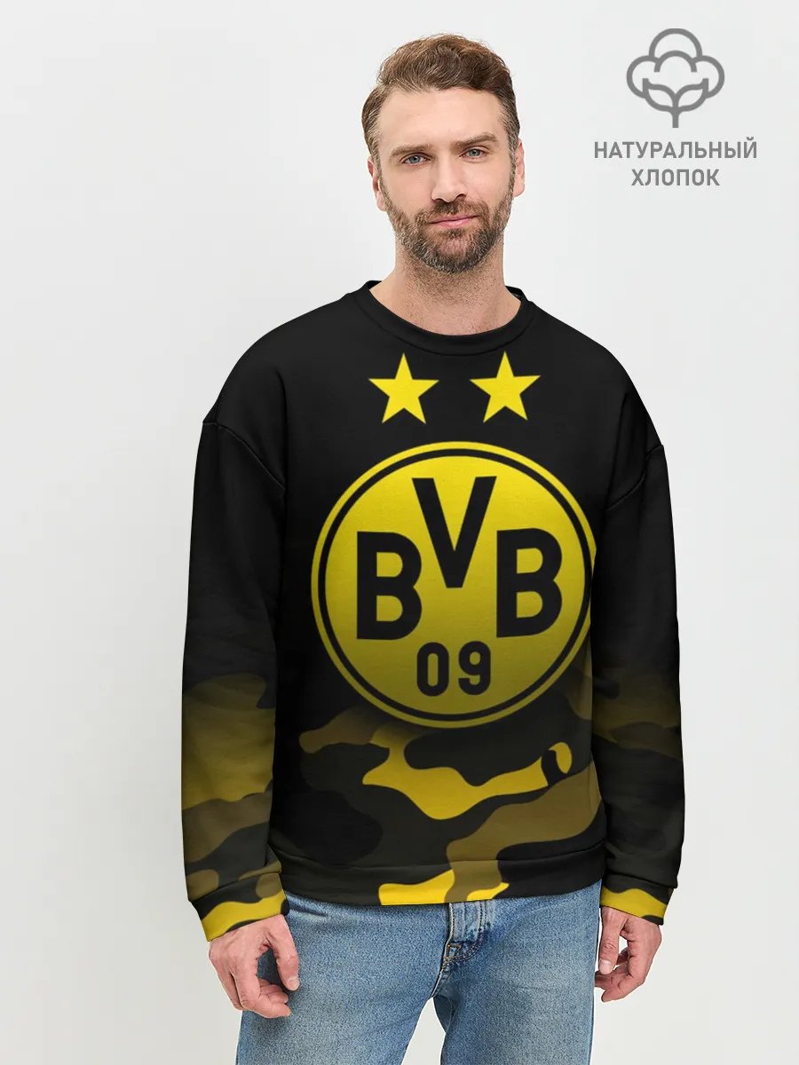 Мужской свитшот базовый / Боруссия Дортмунд