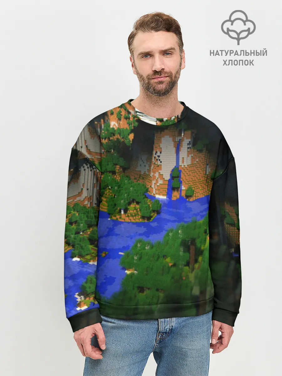 Мужской свитшот базовый / Minecraft