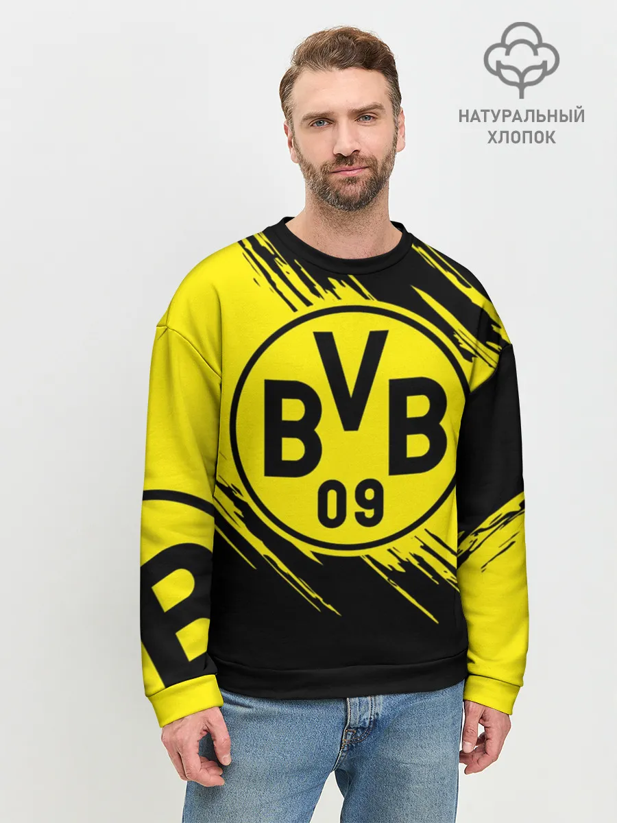 Мужской свитшот базовый / Боруссия Дортмунд