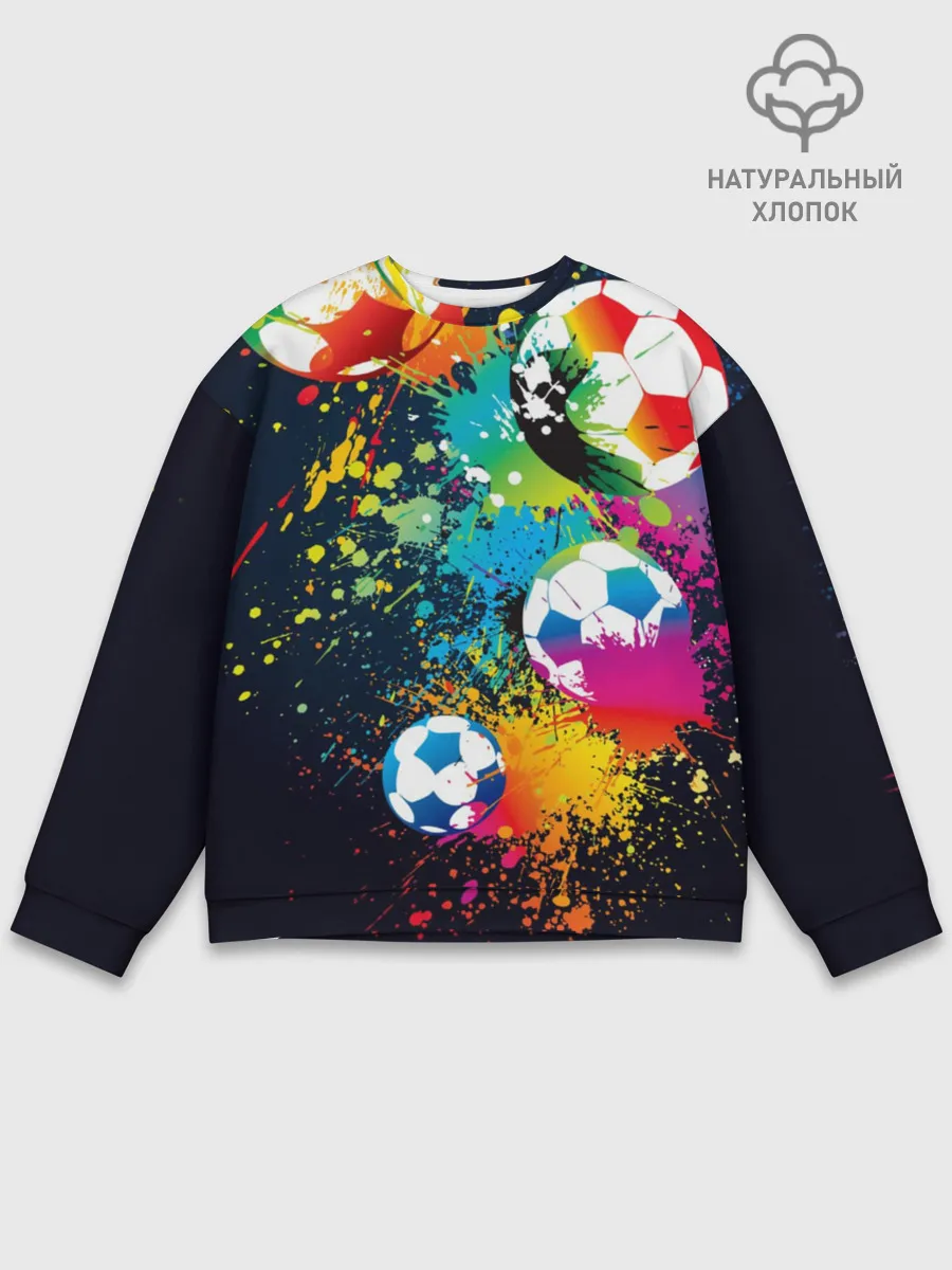Мужской свитшот базовый / Футбольные мячи