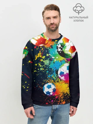 Мужской свитшот базовый / Футбольные мячи