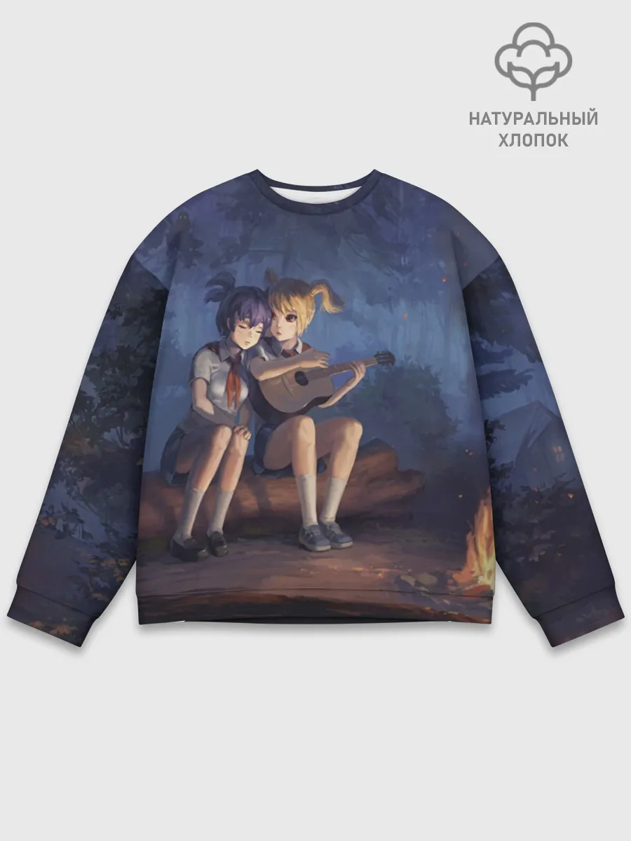 Мужской свитшот базовый / Бесконечное лето: Лена и Алиса