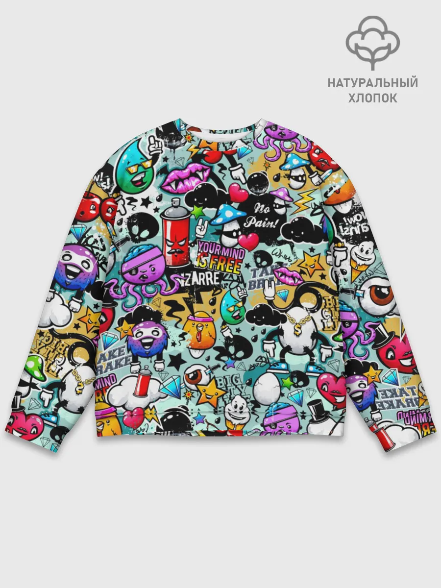 Мужской свитшот базовый / Стикерпак