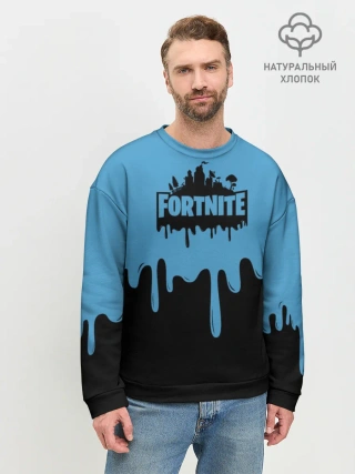 Мужской свитшот базовый / FORTNITE - Black&Blue