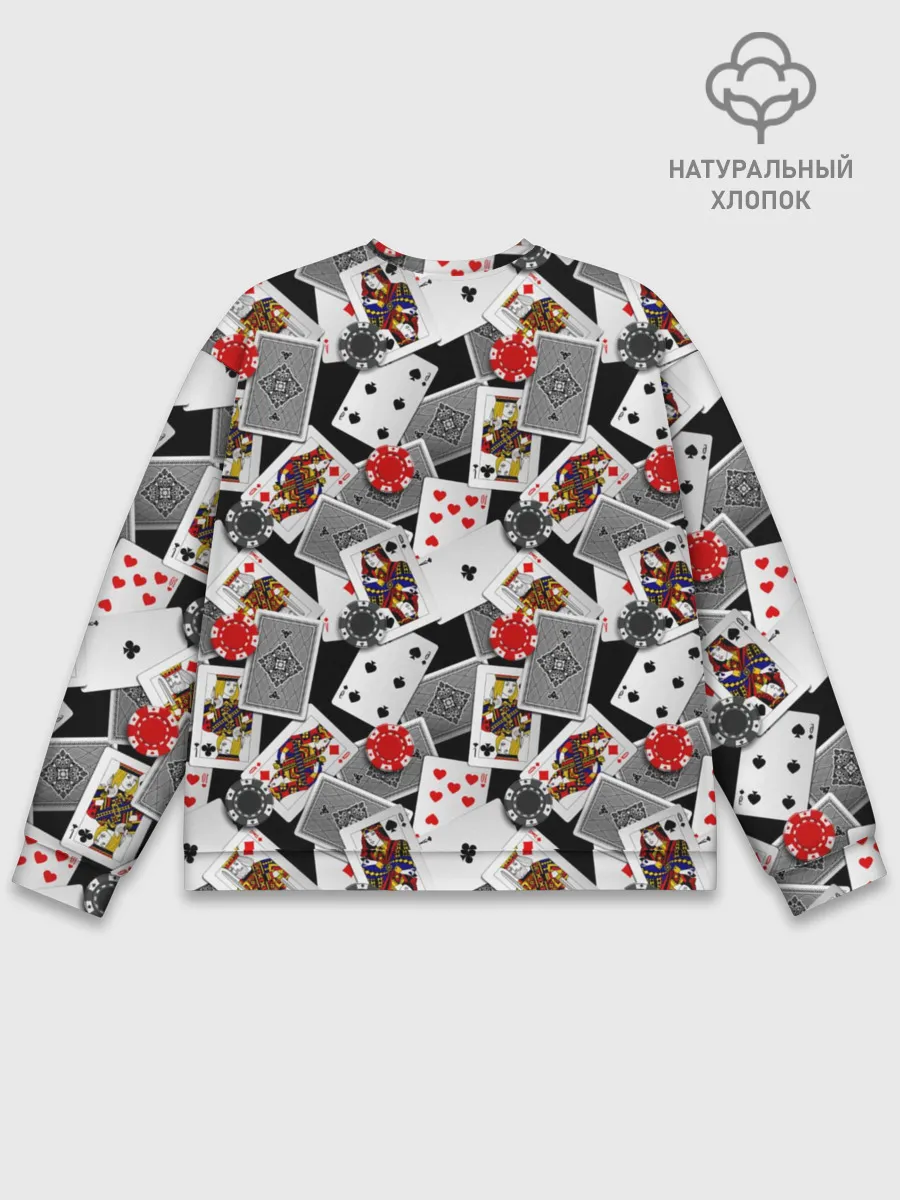 Мужской свитшот базовый / Игральные карты