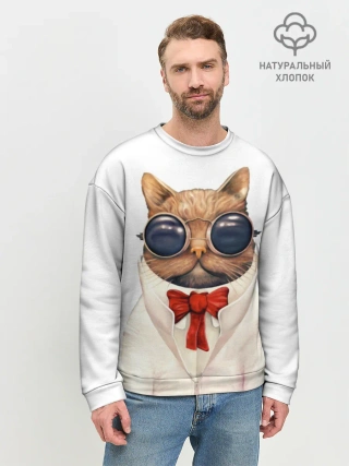 Мужской свитшот базовый / Кот