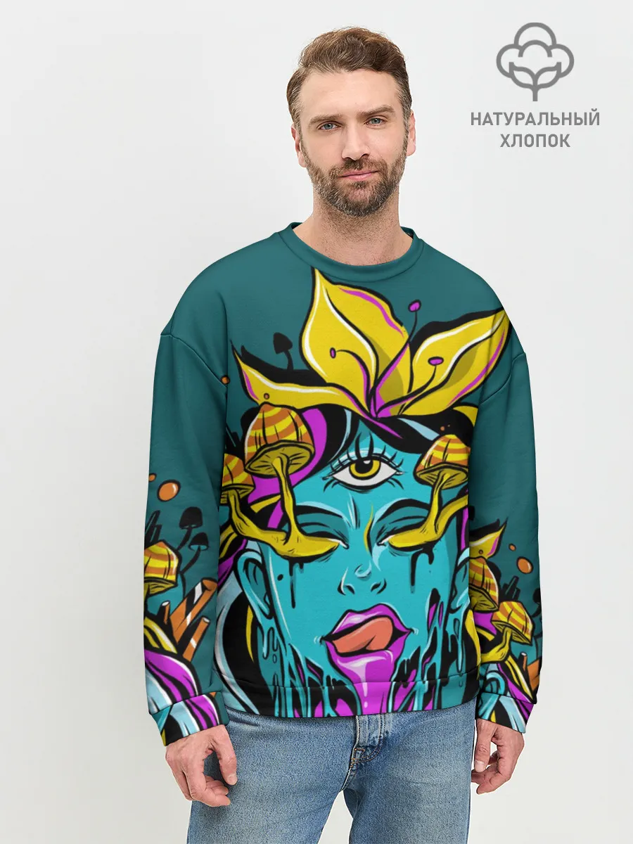 Мужской свитшот базовый / Девушка трип