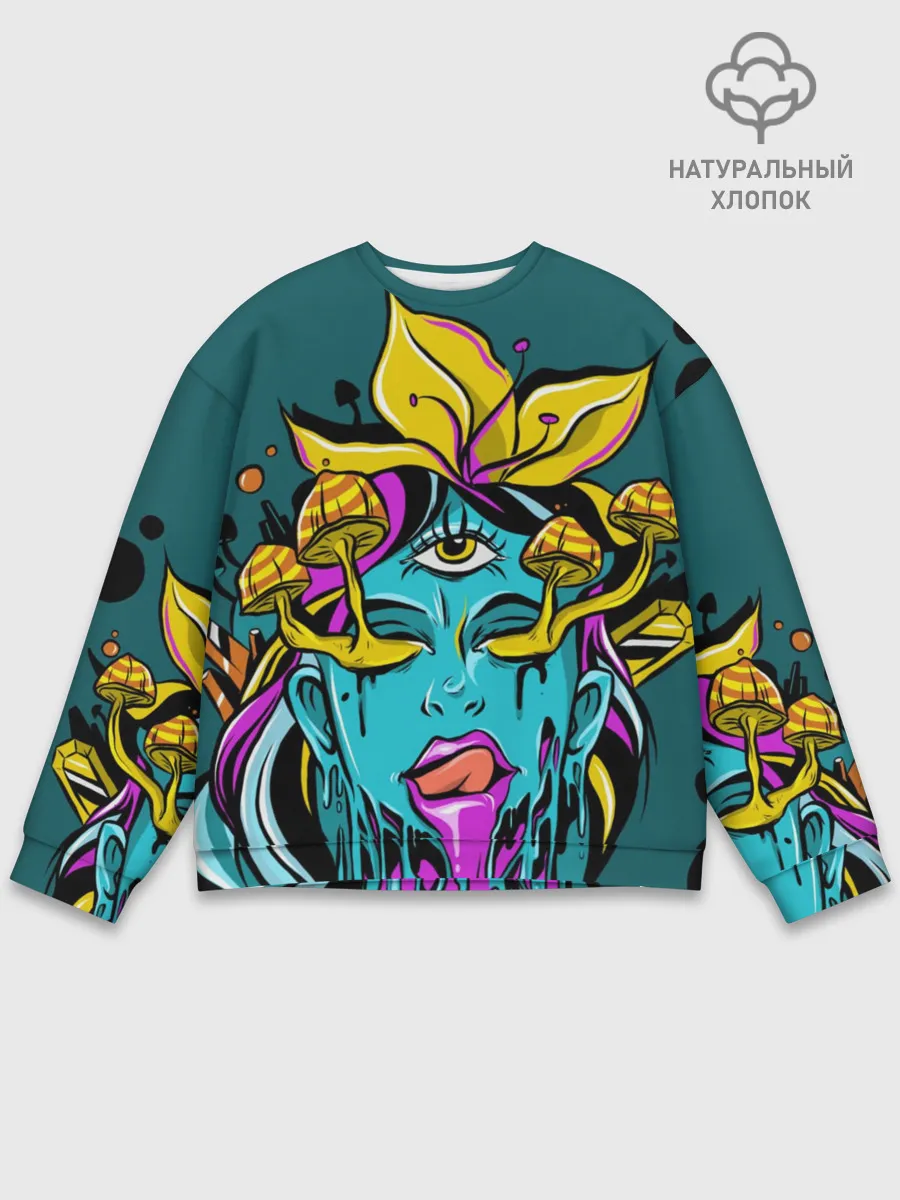 Мужской свитшот базовый / Девушка трип