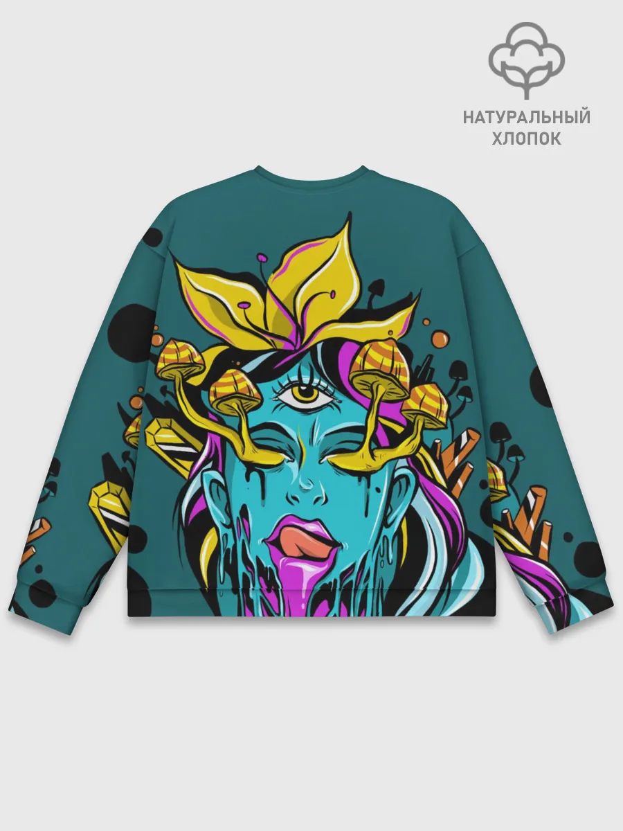 Мужской свитшот базовый / Девушка трип