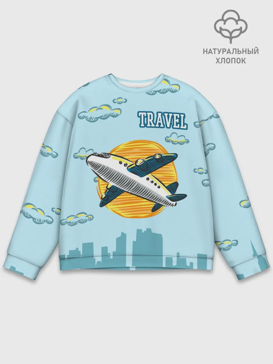 Мужской свитшот базовый / Путешествия