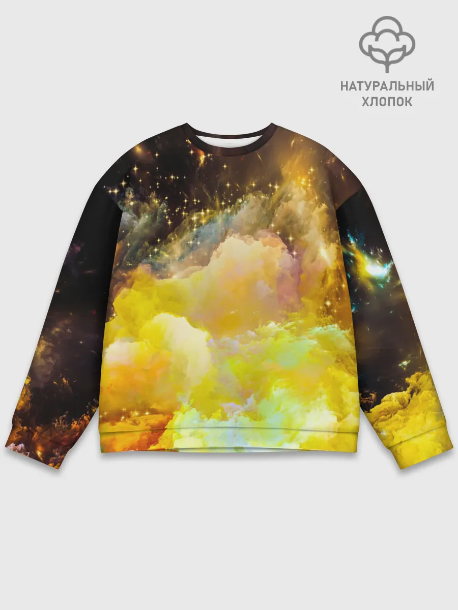 Мужской свитшот базовый / Желтая краска