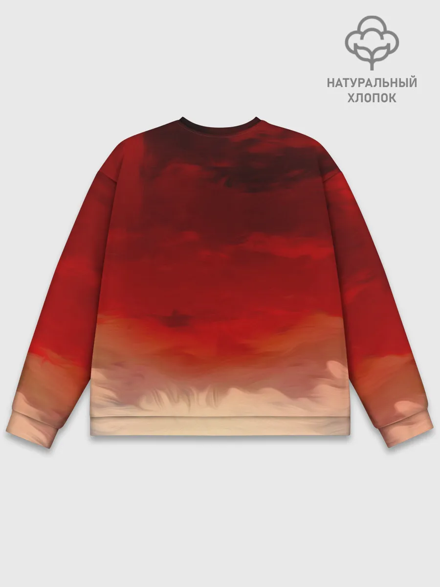 Мужской свитшот базовый / Огненная Лиса