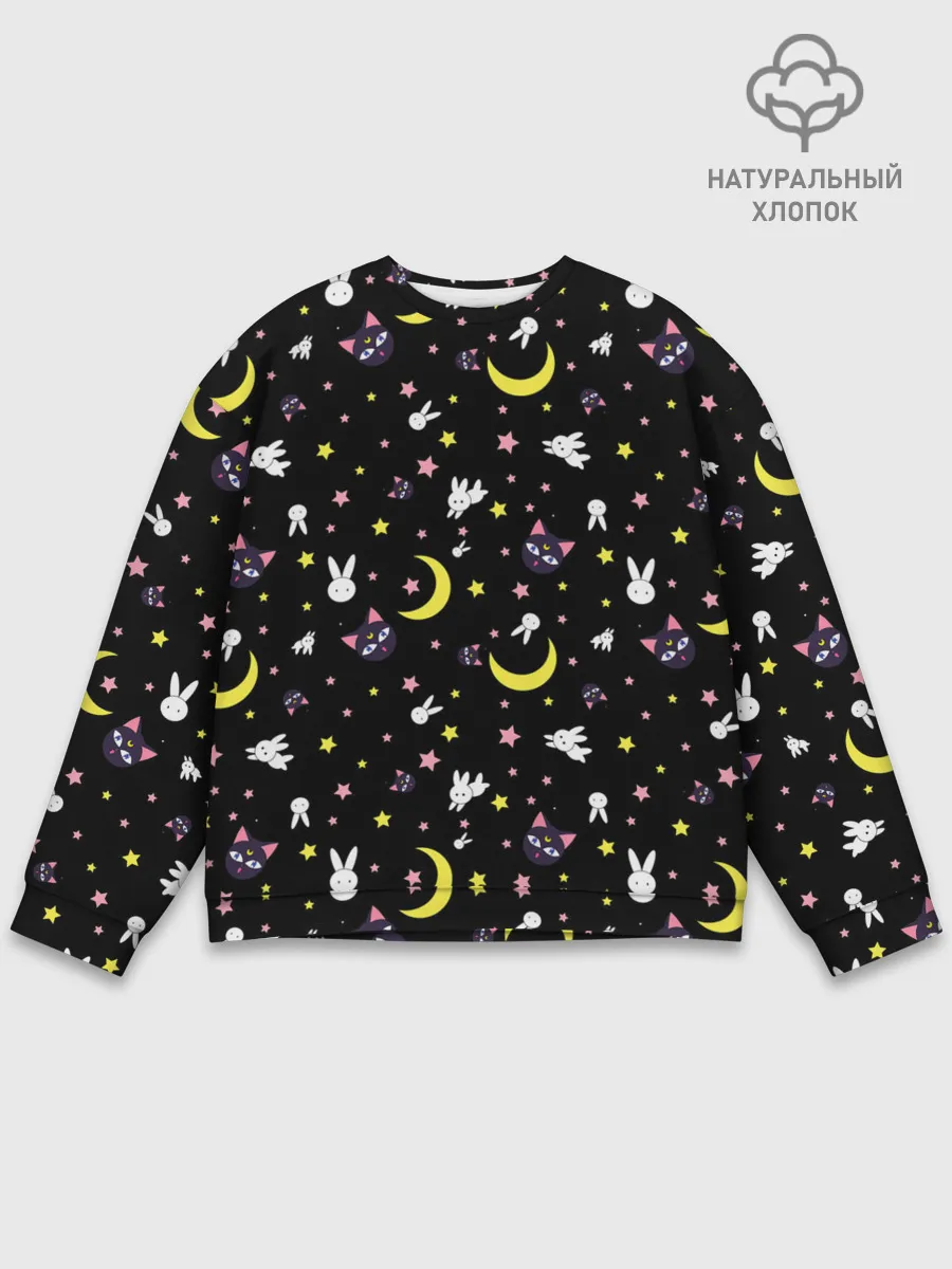 Мужской свитшот базовый / Sailor Moon Pattern