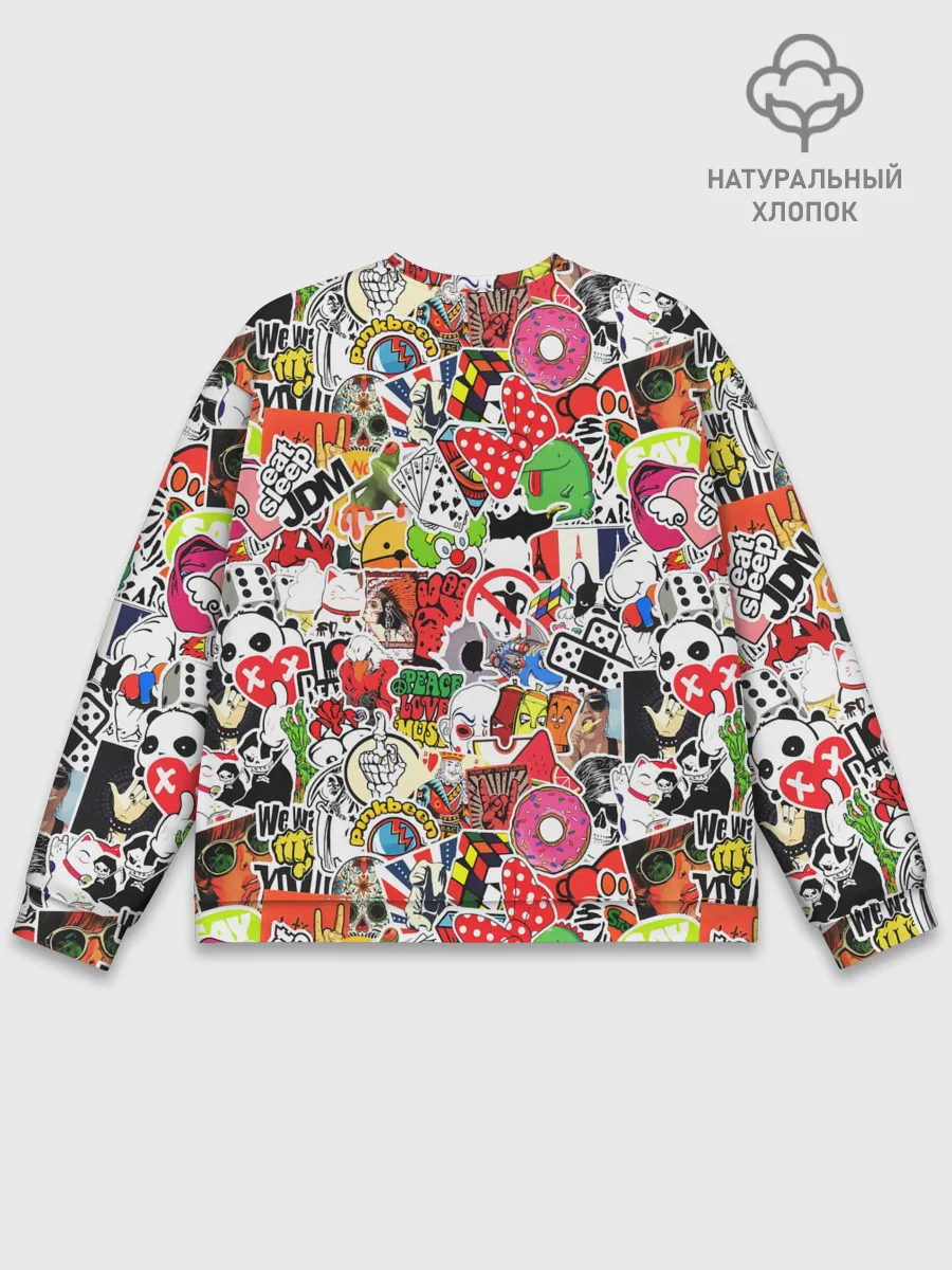 Мужской свитшот базовый / Sticker Bombing