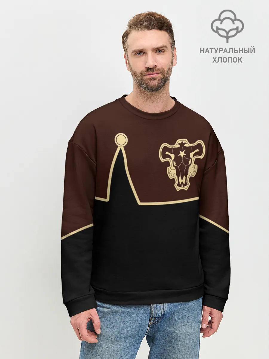 Мужской свитшот базовый / Мантия Чёрный Бык