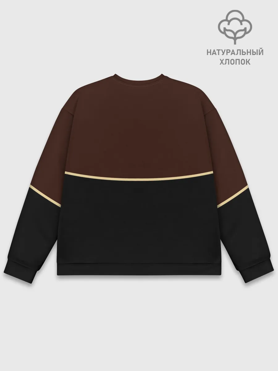 Мужской свитшот базовый / Мантия Чёрный Бык