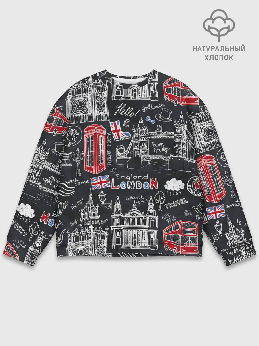 Мужской свитшот базовый / Лондон