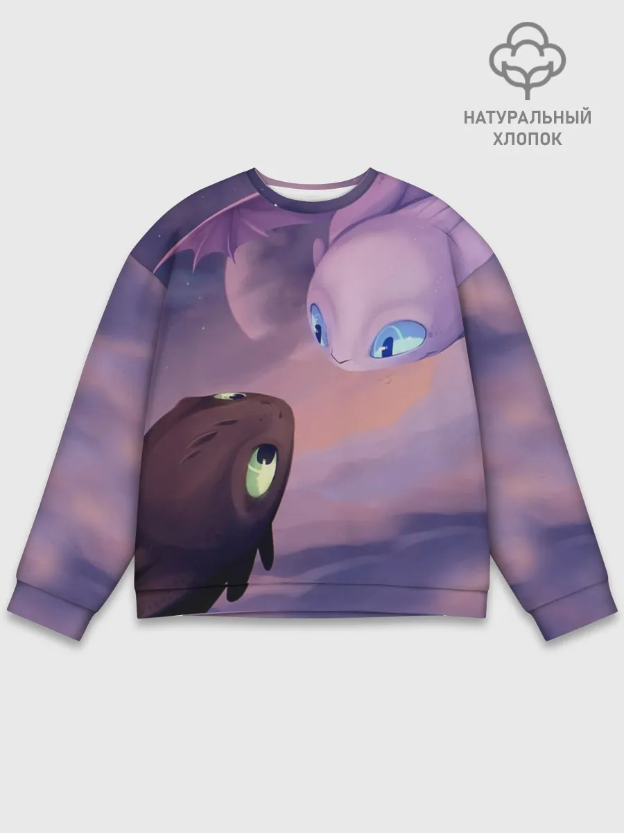 Мужской свитшот базовый / Как приручить дракона