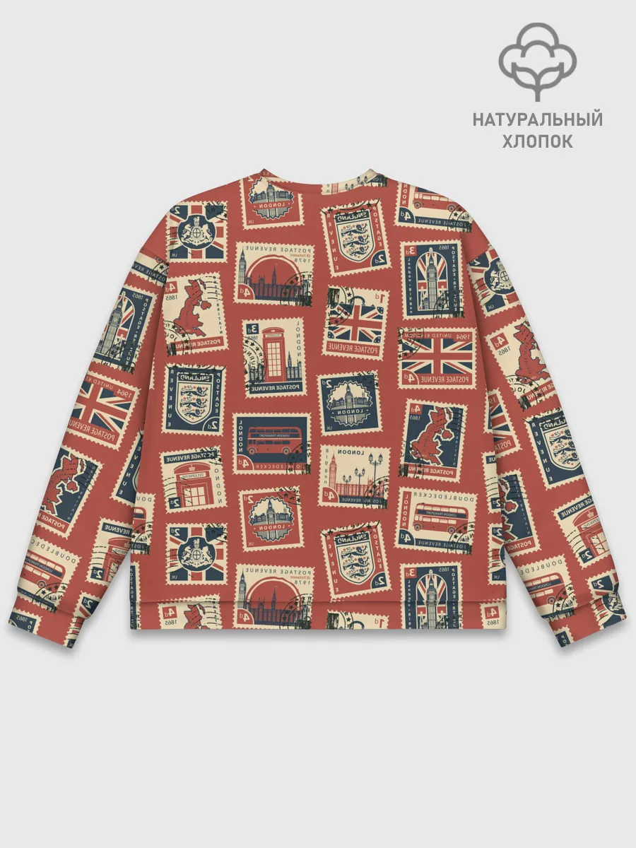 Мужской свитшот базовый / Марки Великобритании