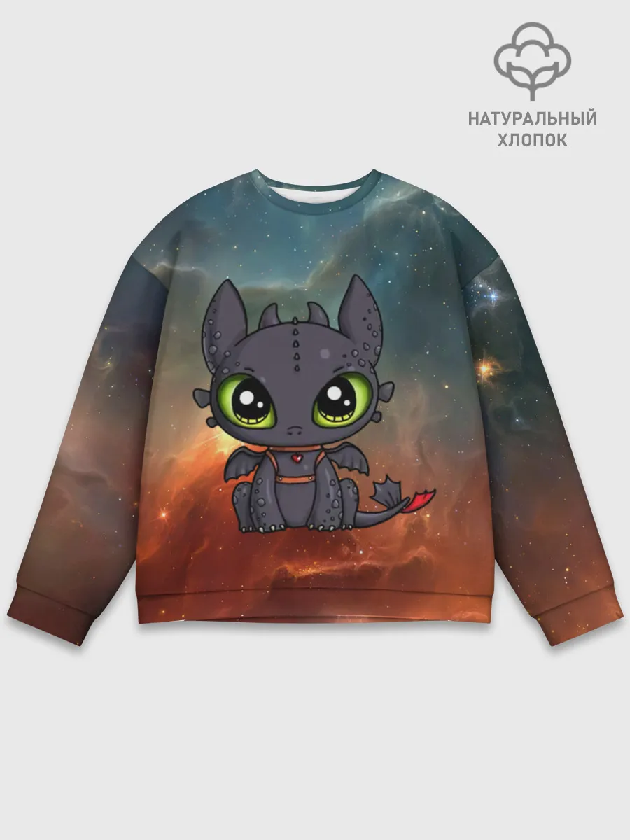 Мужской свитшот базовый / ночная фурия