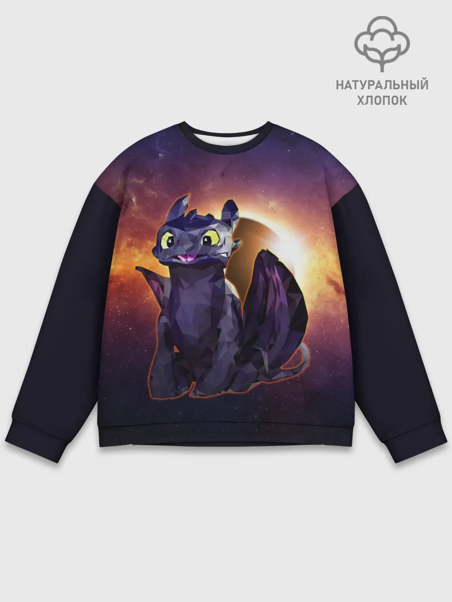 Мужской свитшот базовый / ночная фурия