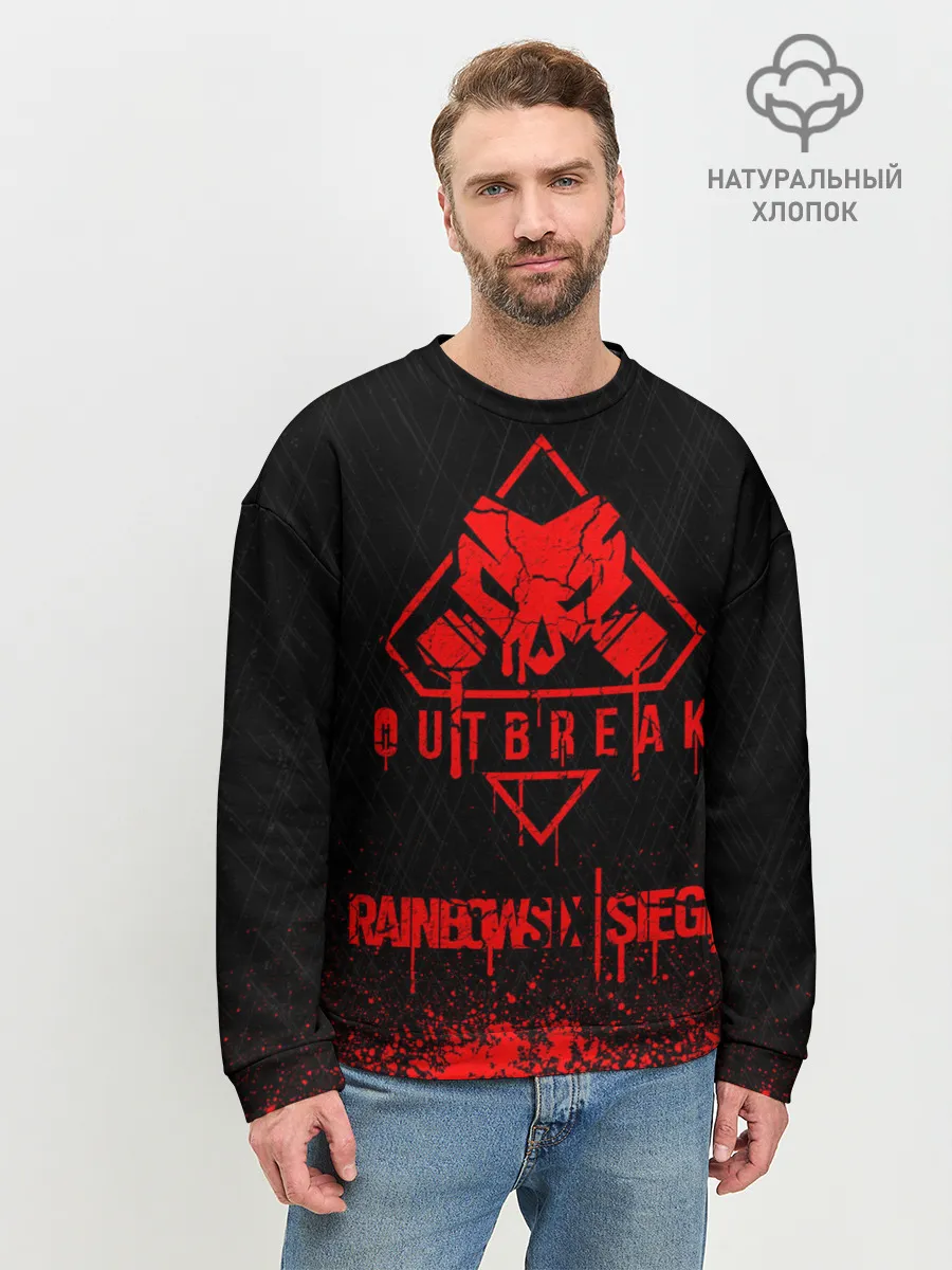 Мужской свитшот базовый / RAINBOW SIX SIEGE OUTBREAK