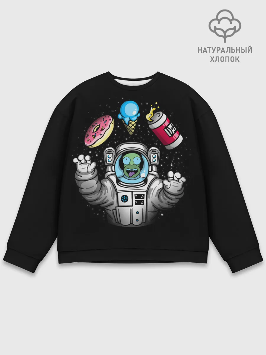 Мужской свитшот базовый / Гомер в космосе