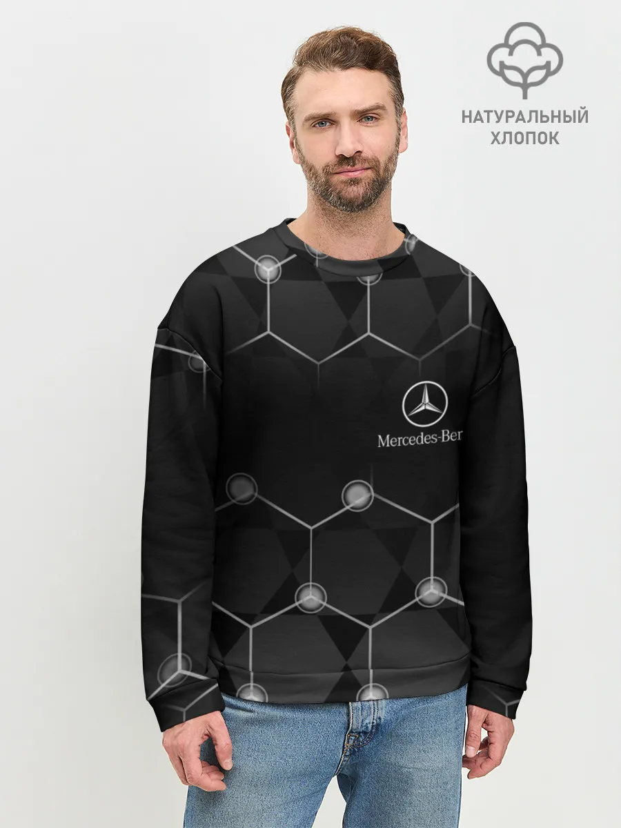 Мужской свитшот базовый / Mercedes
