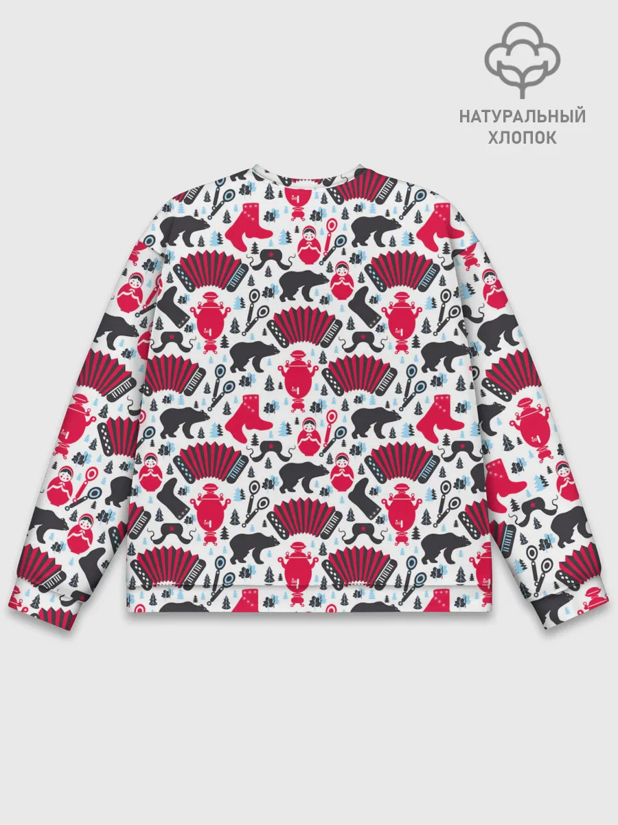 Мужской свитшот базовый / Русский орнамент