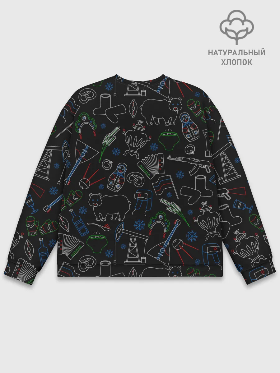 Мужской свитшот базовый / Русский орнамент